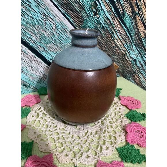 NOS Vintage Pottery Craft Vase Flower Front Beautiful 6.5” 🌿🌸 - Picture 2 of 12